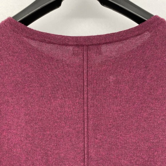 Style&Co Women Plus Boatneck Long Sleeve Seamed Tunic Pullover Sweater Berry Jam - Picture 7 of 7